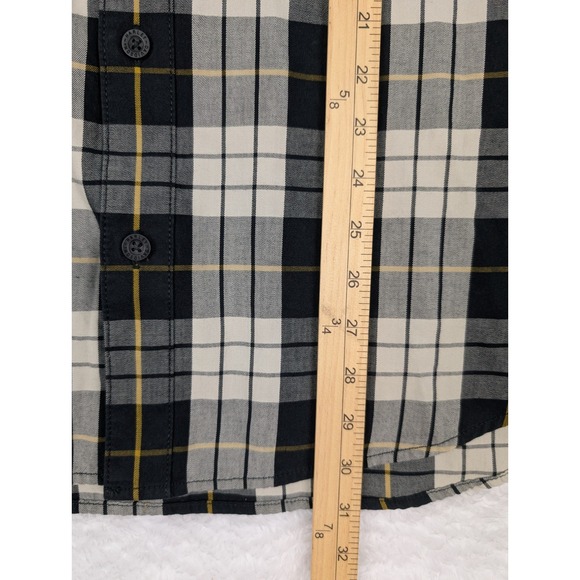 Harley Davidson Shirt Men's L Black Check Plaid Button Down Logo - Picture 9 of 13